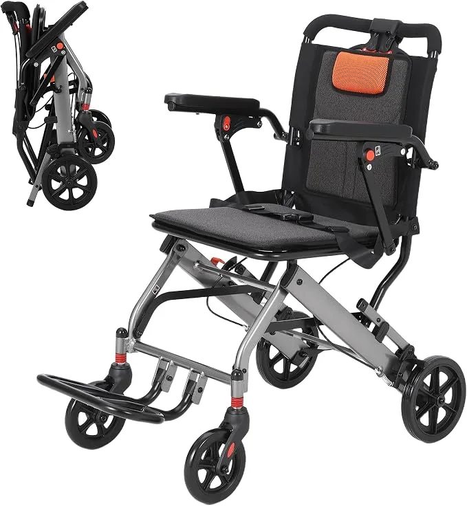 Silla de ruedas plegable para adultos