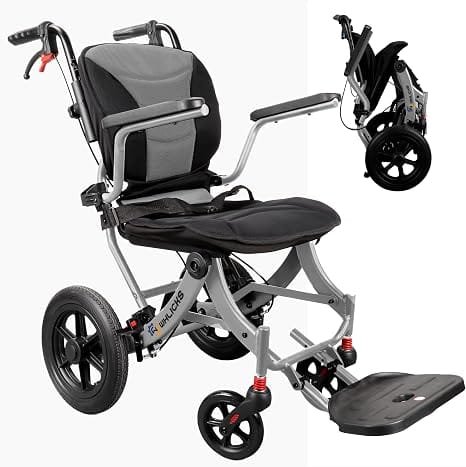 Silla de transporte ligera, plegable