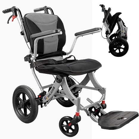 Silla de transporte ligera, plegable