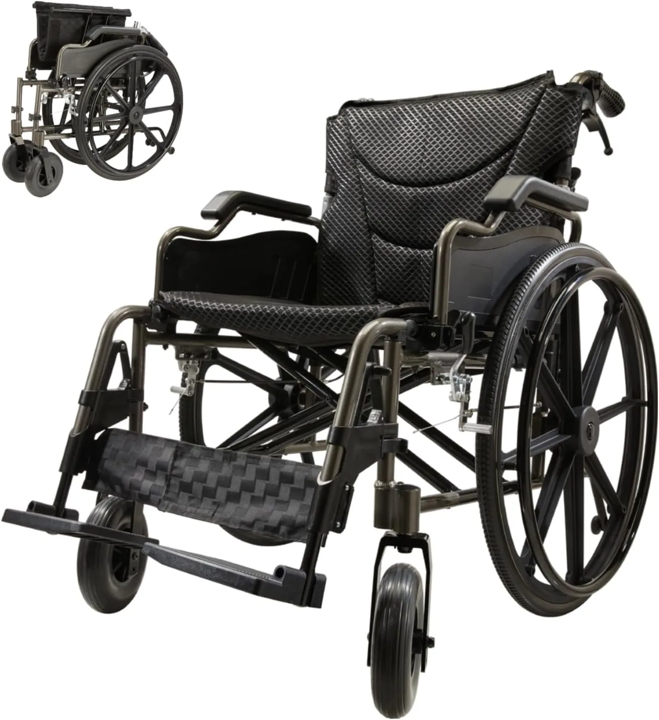 Silla de ruedas plegable ligera