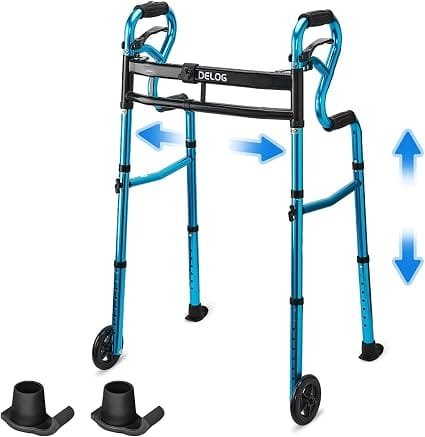 Andador plegable estrecho