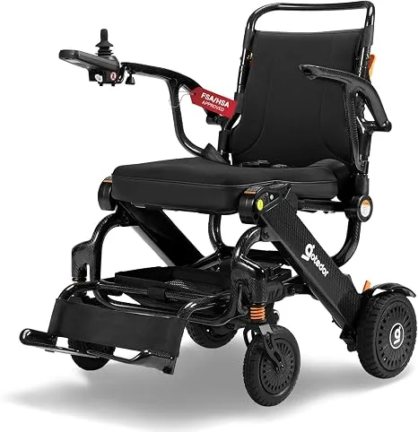 Silla de ruedas eléctrica de fibra de carbono
