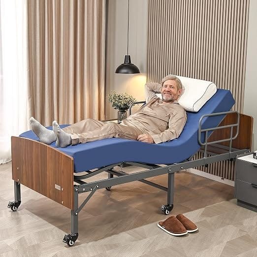ESHINE cama Ortopedica ajustable con colchón impermeable