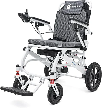 Silla de ruedas eléctrica ligera para adultos con gran autonomía